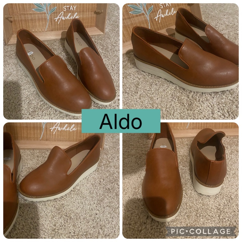 Aldo Leather Loafers Size 6.5- Offers Welcome